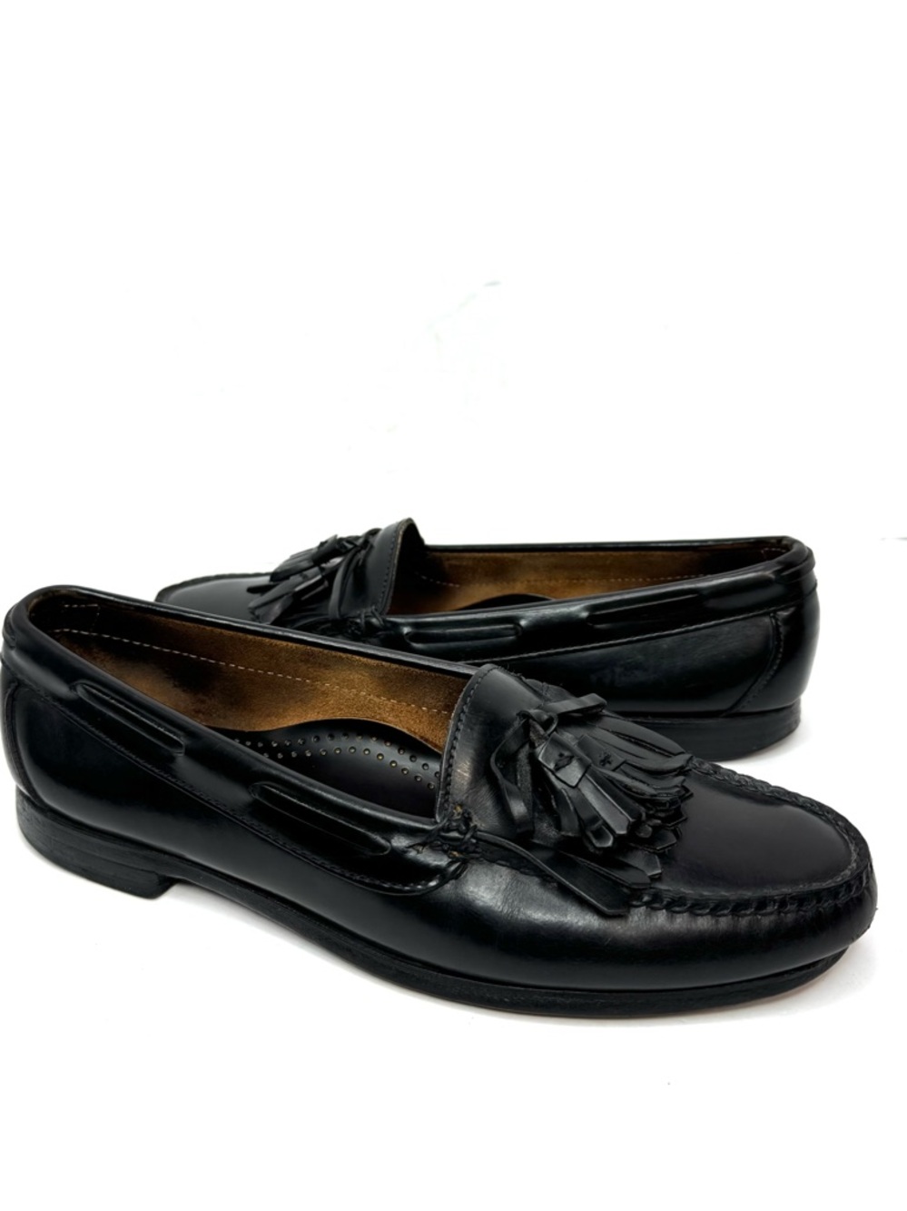 Cole Haan Men's Pinch Grand Tassel Loafer Size 10 Slip On Shoe Black Leather